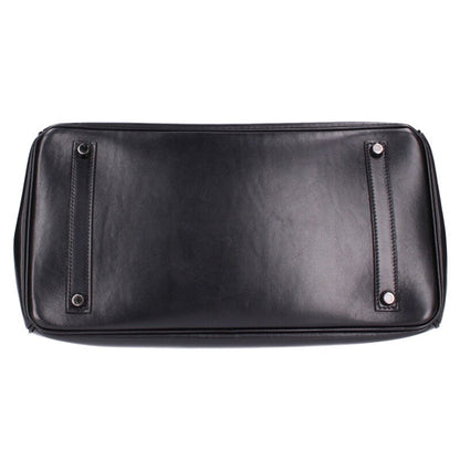 HERMES Birkin 35 So Black Box Calf Monochrome Size ONE SIZE