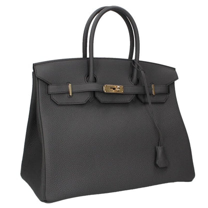 HERMES Birkin 35 Etoupe Togo Leather Champagne Size ONE SIZE