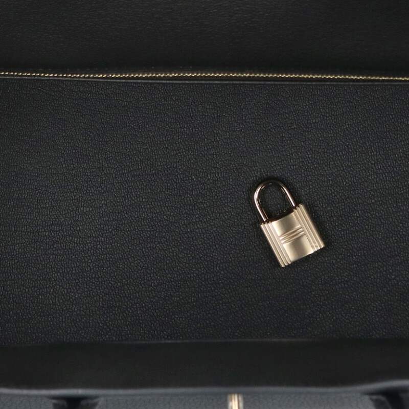 HERMES Birkin 35 Etoupe Togo Leather Champagne Size ONE SIZE