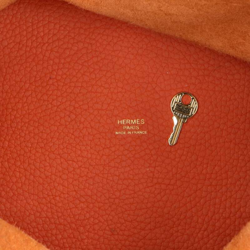 HERMES Picotin MM Taurillon Clemence GHW Bag Size ONE SIZE