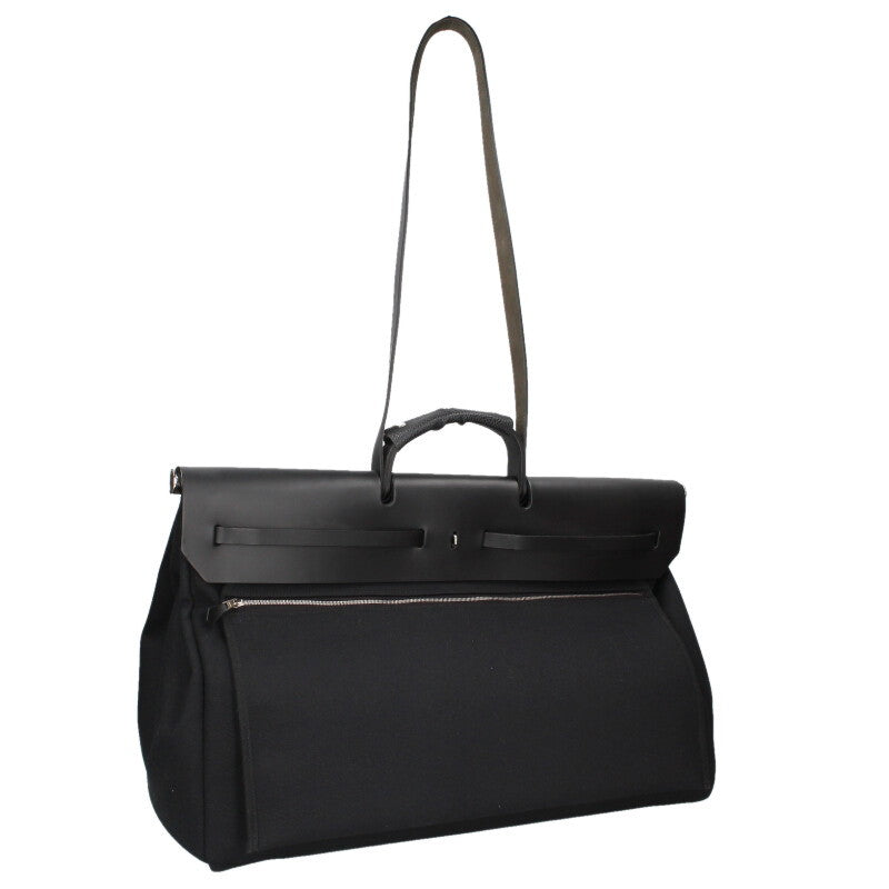 HERMES Herbag Zip GM Toile Militaire Vache Size ONE SIZE