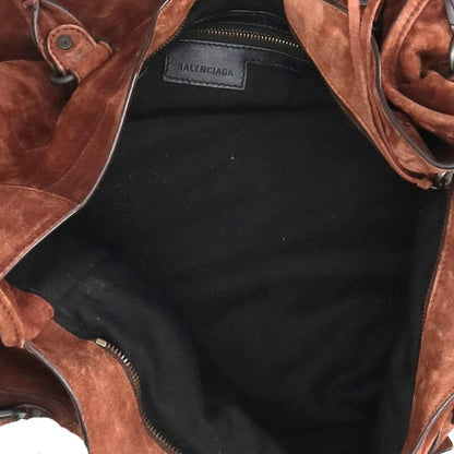 BALENCIAGA The City Waxed Suede Calfskin Size ONE SIZE