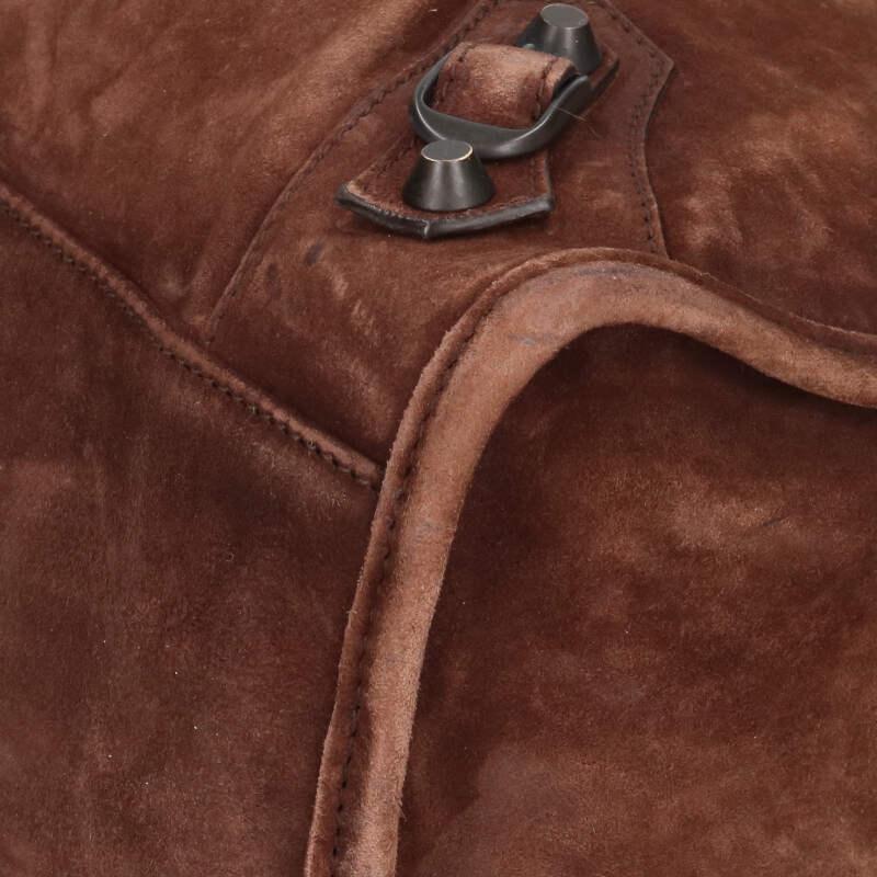 BALENCIAGA The City Waxed Suede Calfskin Size ONE SIZE