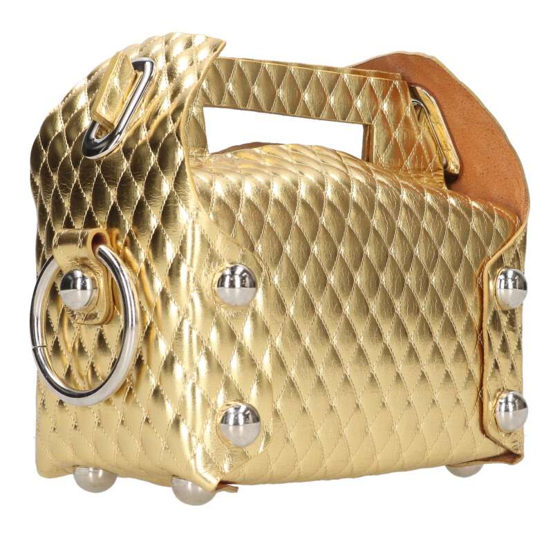 MASU LEATHER CAKE BAG F9OJ008 Gold Handbag Size ONE SIZE