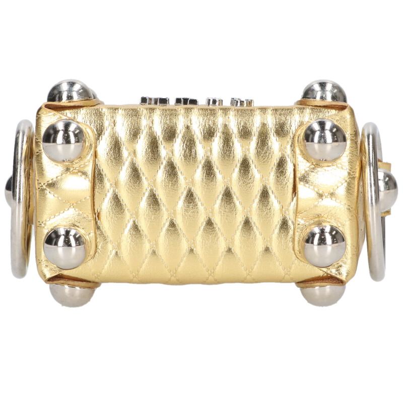 MASU LEATHER CAKE BAG PETIT Gold Handbag Size ONE SIZE