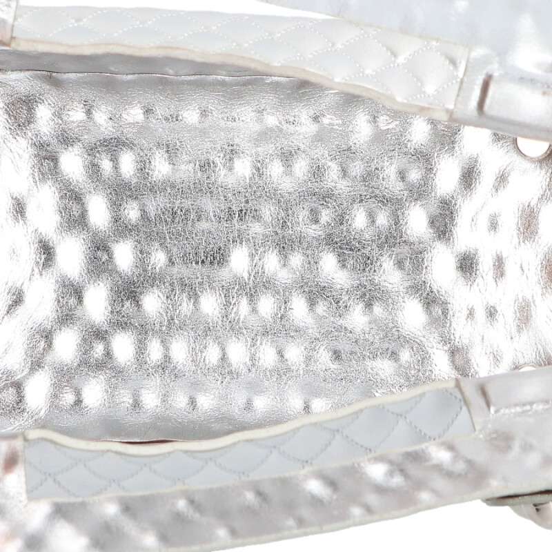 MASU LEATHER CAKE BAG F9OJ008 Silver Handbag Size ONE SIZE