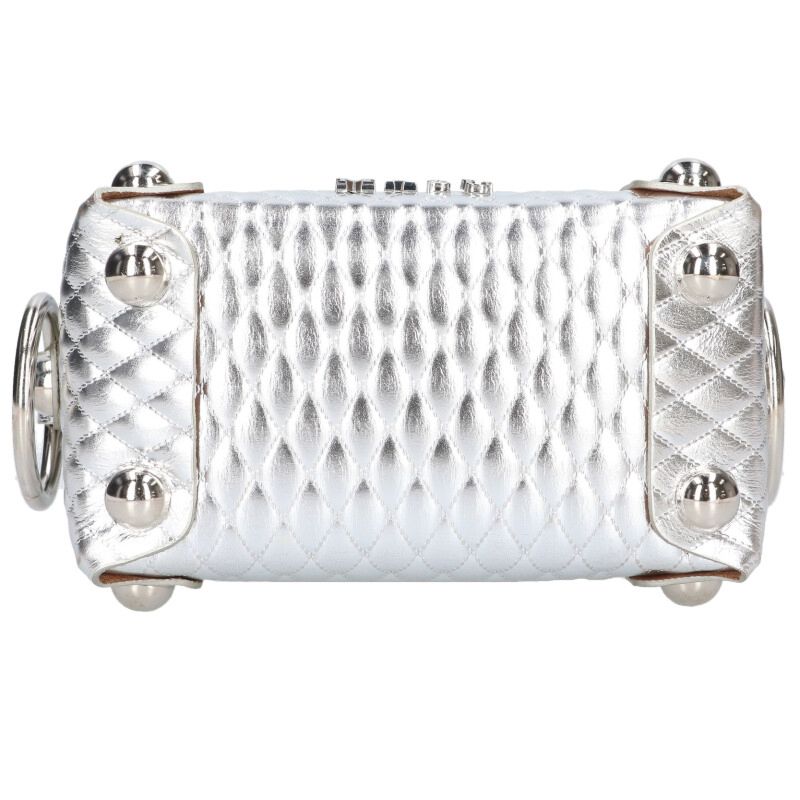 MASU LEATHER CAKE BAG F9OJ008 Silver Handbag Size ONE SIZE