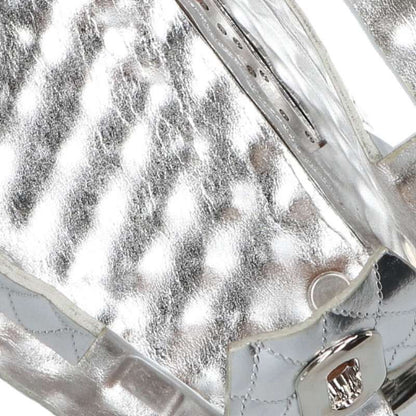 MASU LEATHER CAKE BAG PETIT Silver Handbag Size ONE SIZE