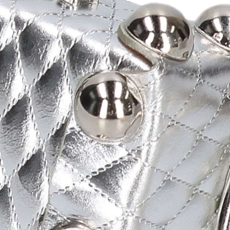 MASU LEATHER CAKE BAG PETIT Silver Handbag Size ONE SIZE