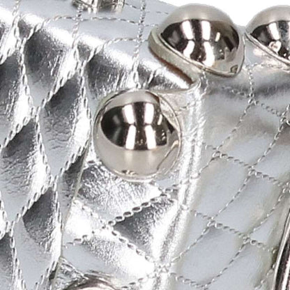 MASU LEATHER CAKE BAG PETIT Silver Handbag Size ONE SIZE