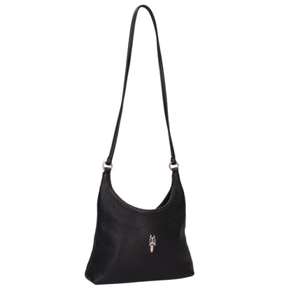 Chrome Hearts Viv Dagger Leather Handbag Black