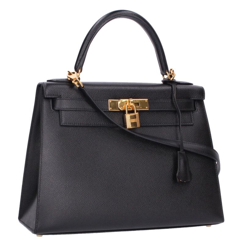 HERMES Kelly 28 Epsom Leather GHW Handbag Size ONE SIZE