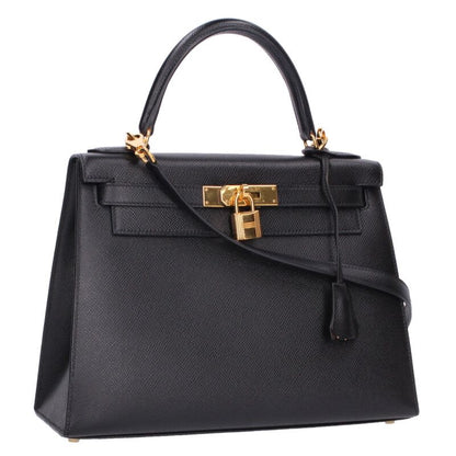 HERMES Kelly 28 Epsom Leather GHW Handbag Size ONE SIZE