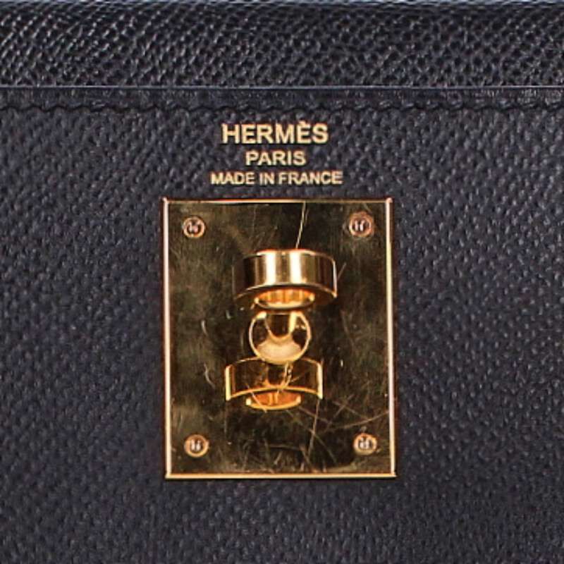 HERMES Kelly 28 Epsom Leather GHW Handbag Size ONE SIZE