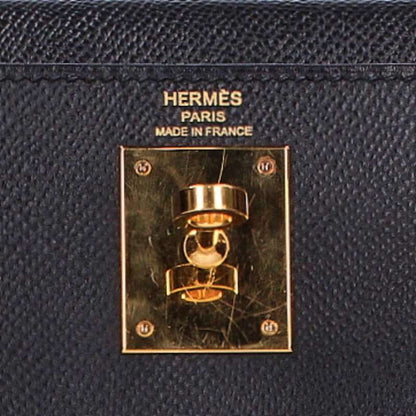 HERMES Kelly 28 Epsom Leather GHW Handbag Size ONE SIZE