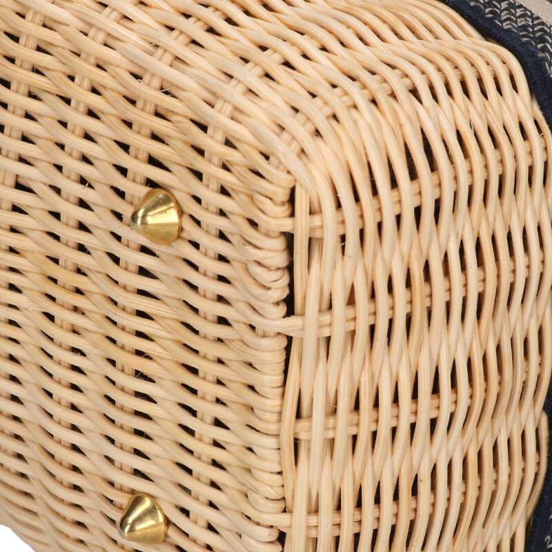 DIOR Lady Dior Wicker Medium 2-Way Handbag Size ONE SIZE