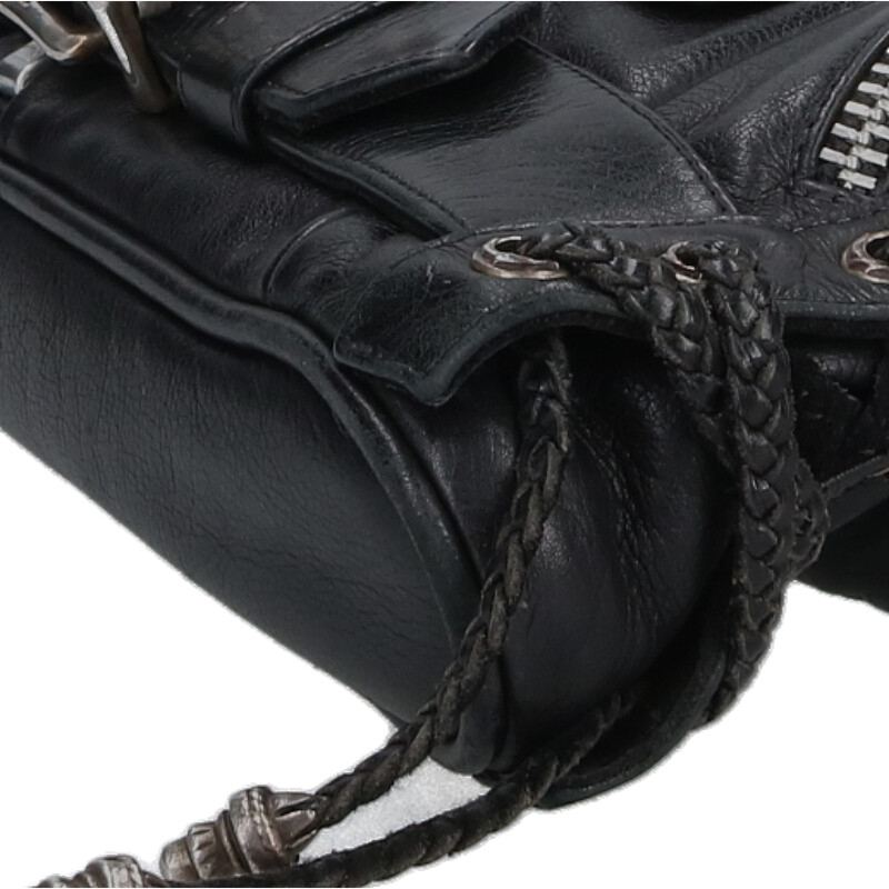 Chrome Hearts JJ DEAN SMALL Leather Riders Handbag