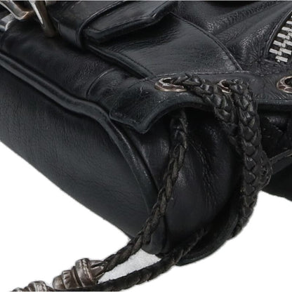 Chrome Hearts JJ DEAN SMALL Leather Riders Handbag