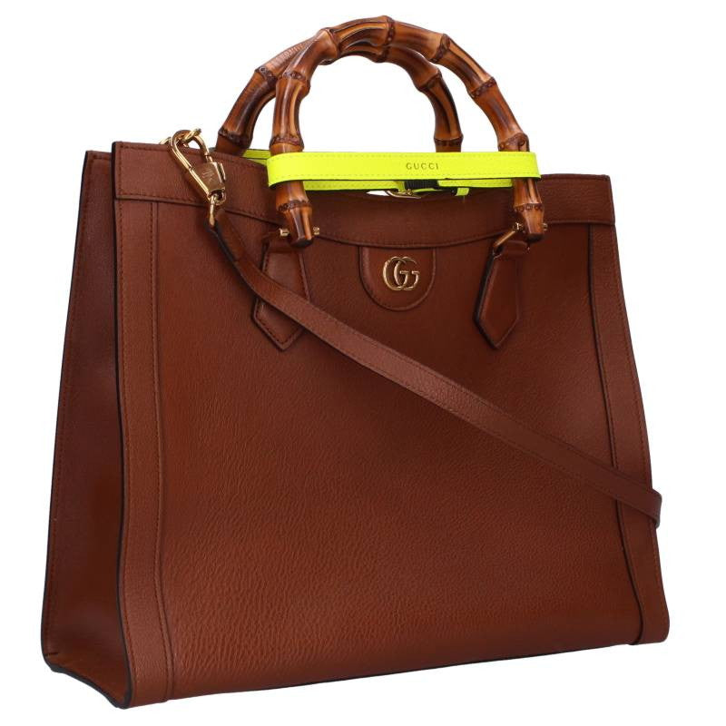 GUCCI Diana Medium Tote Handbag Brown Size ONE SIZE