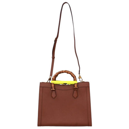 GUCCI Diana Medium Tote Handbag Brown Size ONE SIZE