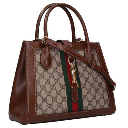 GUCCI GG Sherry Line Handbag Brown Size ONE SIZE