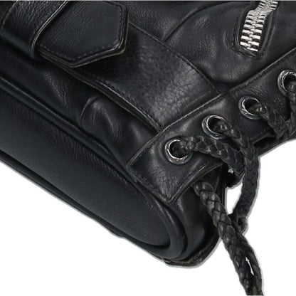 Chrome Hearts JJ DEAN SML Leather Riders Jacket Black