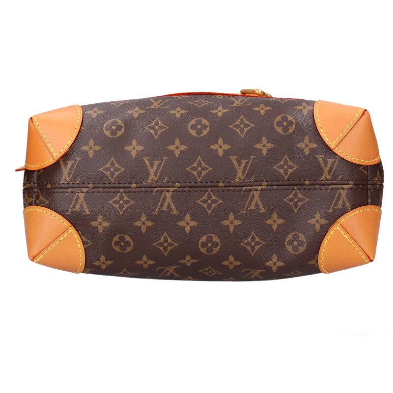 LOUISVUITTON Steamer 30 Monogram Handbag Brown Size 30