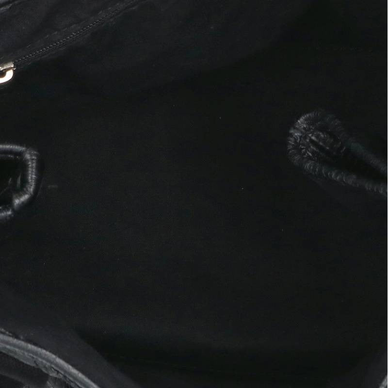 BALENCIAGA Black Cabas Leather Tote Bag Size ONE SIZE