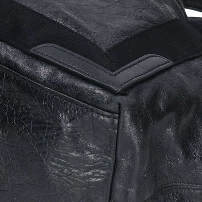 BALENCIAGA Black Cabas Leather Tote Bag Size ONE SIZE