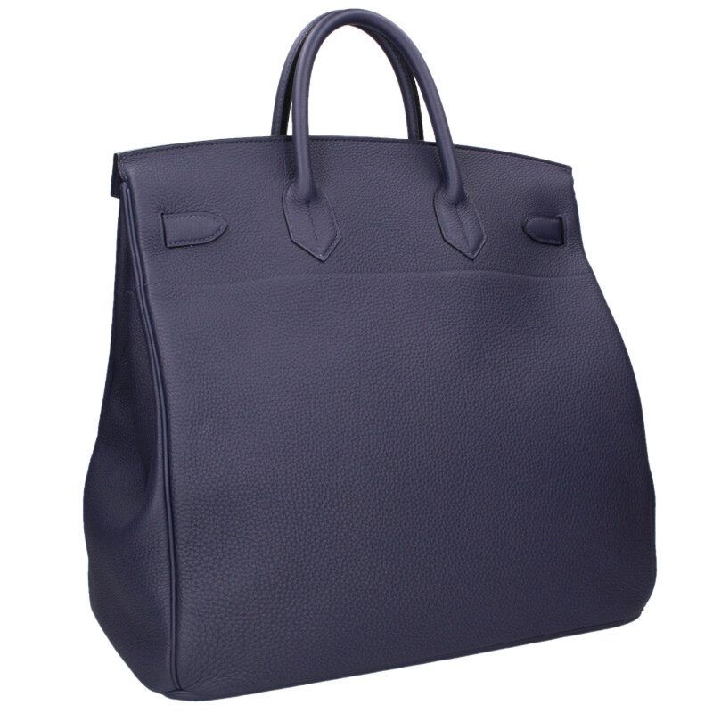 HERMES Haut à Courroies 40 Togo Bleu Nuit Bag Size ONE SIZE