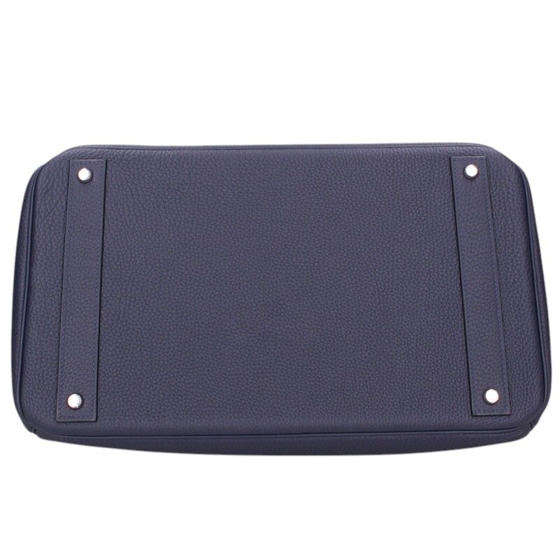 HERMES Haut à Courroies 40 Togo Bleu Nuit Bag Size ONE SIZE