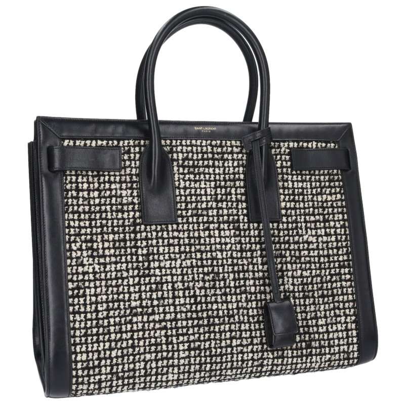 SAINT LAURENT PARIS Sac de Jour Tweed Canvas Size ONE SIZE