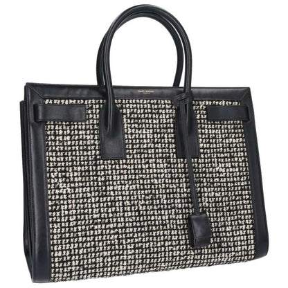 SAINT LAURENT PARIS Sac de Jour Tweed Canvas Size ONE SIZE