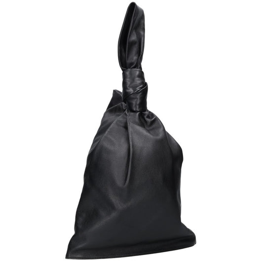 BOTTEGA VENETA BV Twist Calfskin Handbag Black Size ONE SIZE