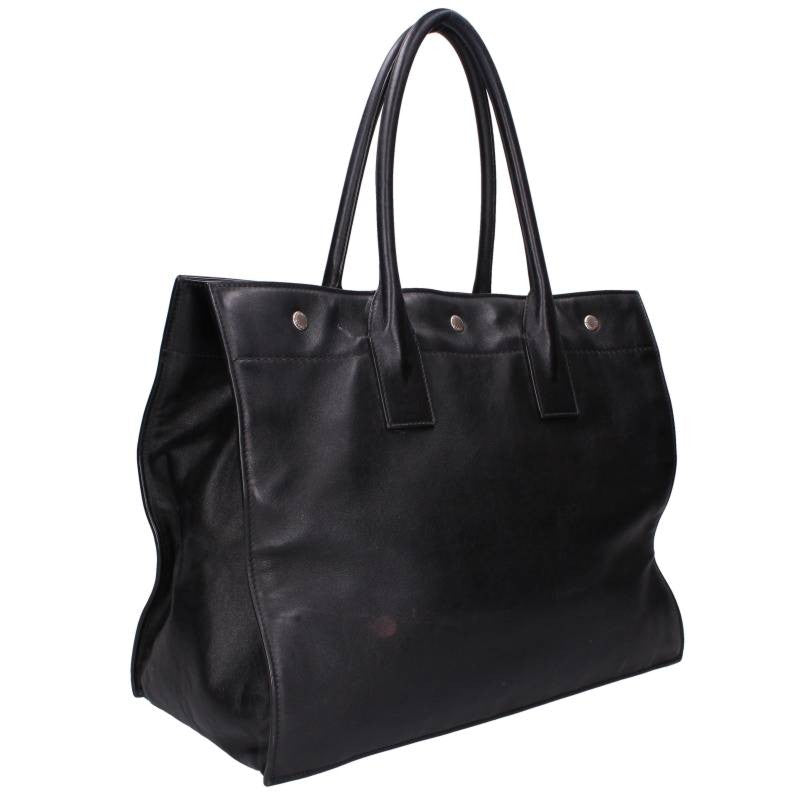 SAINT LAURENT PARIS Rive Gauche Logo Leather Size ONE SIZE
