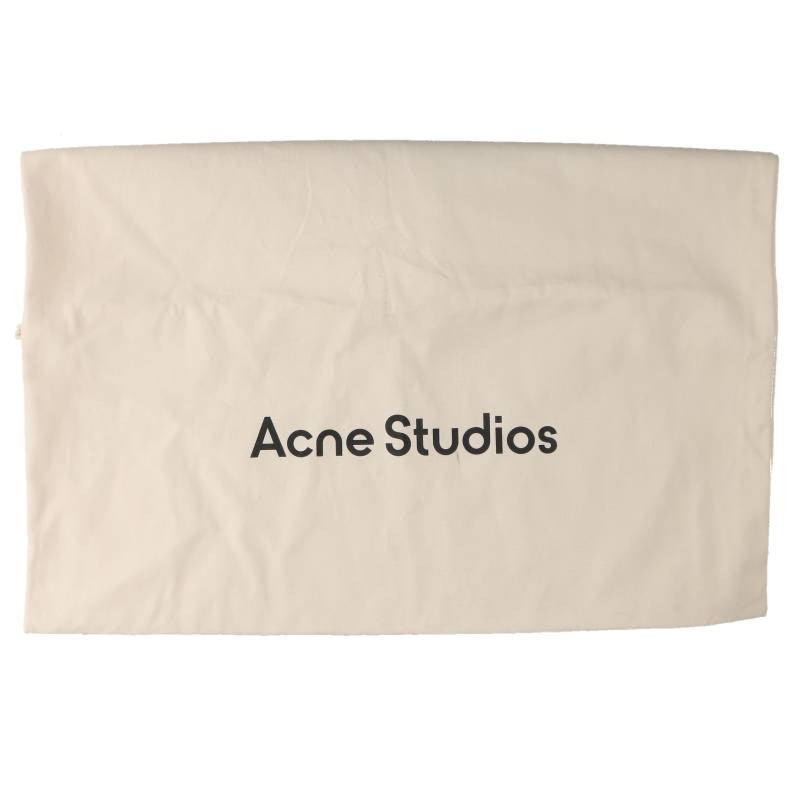 ACNE STUDIOS Logo Print Oilcloth Handbag White Size ONE SIZE