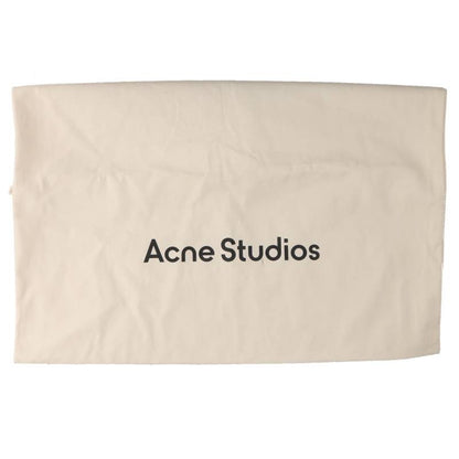 ACNE STUDIOS Logo Print Oilcloth Handbag White Size ONE SIZE