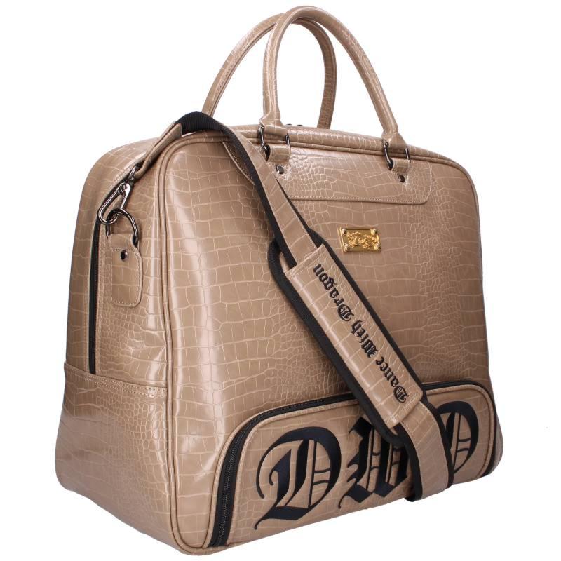 DANCEWITHDRAGON Beige Croc Embossed Handbag Size ONE SIZE