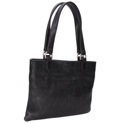 Chrome Hearts Cross Patch Leather Black Silver Handbag Size ONE SIZE
