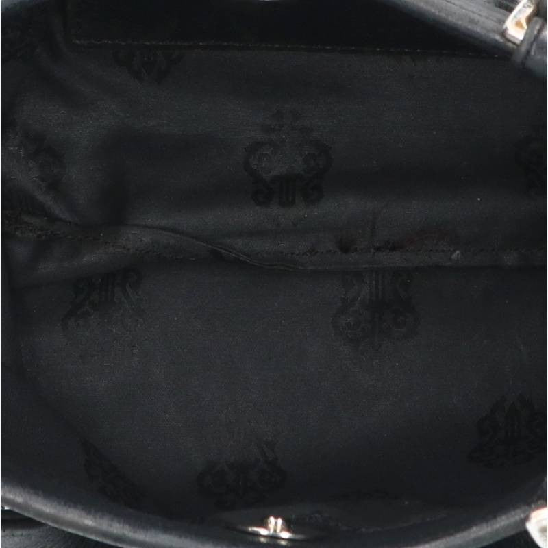 Chrome Hearts Cross Patch Leather Black Silver Handbag Size ONE SIZE