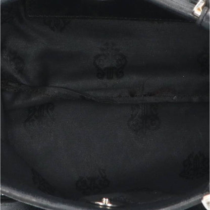 Chrome Hearts Cross Patch Leather Black Silver Handbag Size ONE SIZE