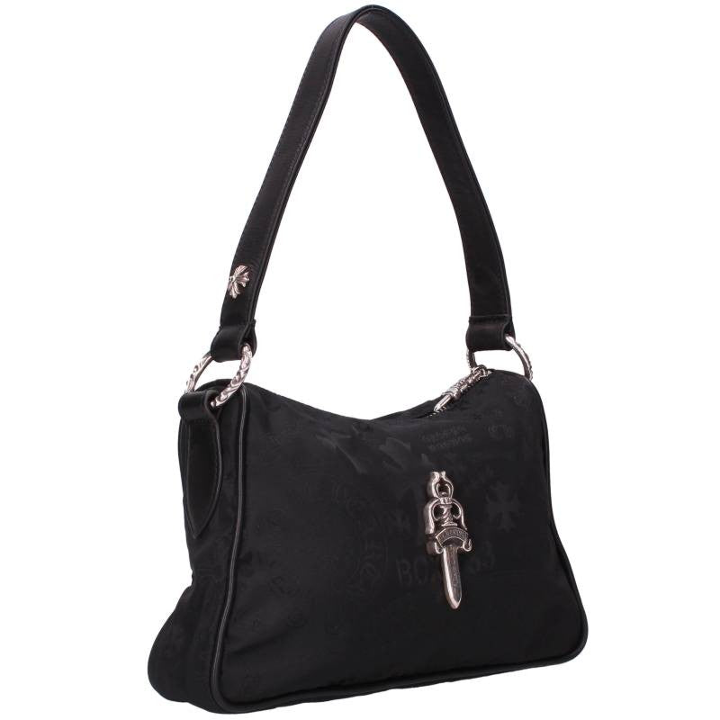 Chrome Hearts Chicken Nugget SM Black Silver Handbag Size ONE SIZE