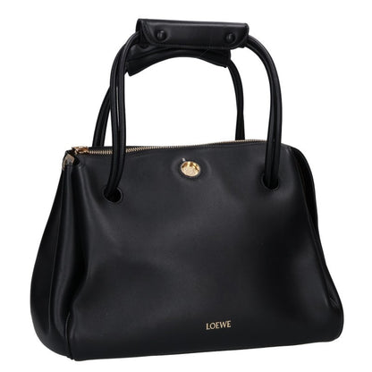 LOEWE Madrid Supple Grain Calf Black Gold Handbag Size ONE SIZE