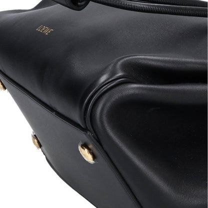 LOEWE Madrid Supple Grain Calf Black Gold Handbag Size ONE SIZE