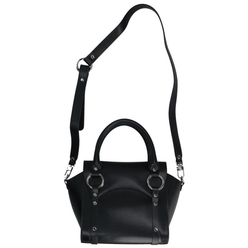 Vivienne Westwood BETTY Leather Handbag Black Size ONE SIZE