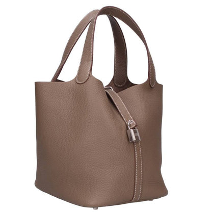 HERMES Picotin Lock MM G-Stamp Handbag Brown Size MM