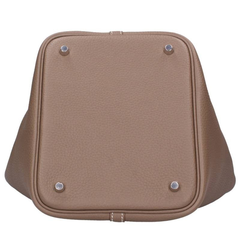 HERMES Picotin Lock MM G-Stamp Handbag Brown Size MM