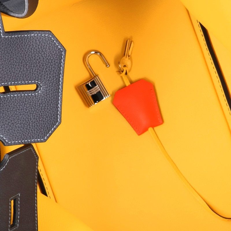 HERMES Haut à Courroies 40 Togo Leather Bag Size 40