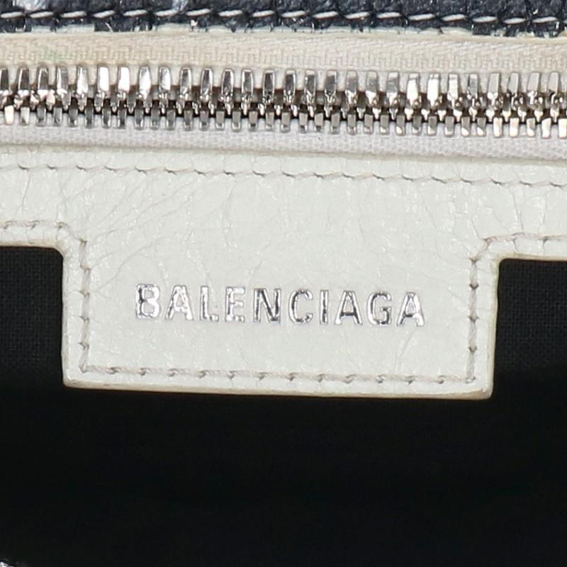 BALENCIAGA Neo Cagole Graffiti Handbag White Size ONE SIZE
