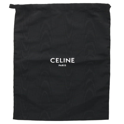 CELINE Large Boston Wax Effect Suede Bag Brown